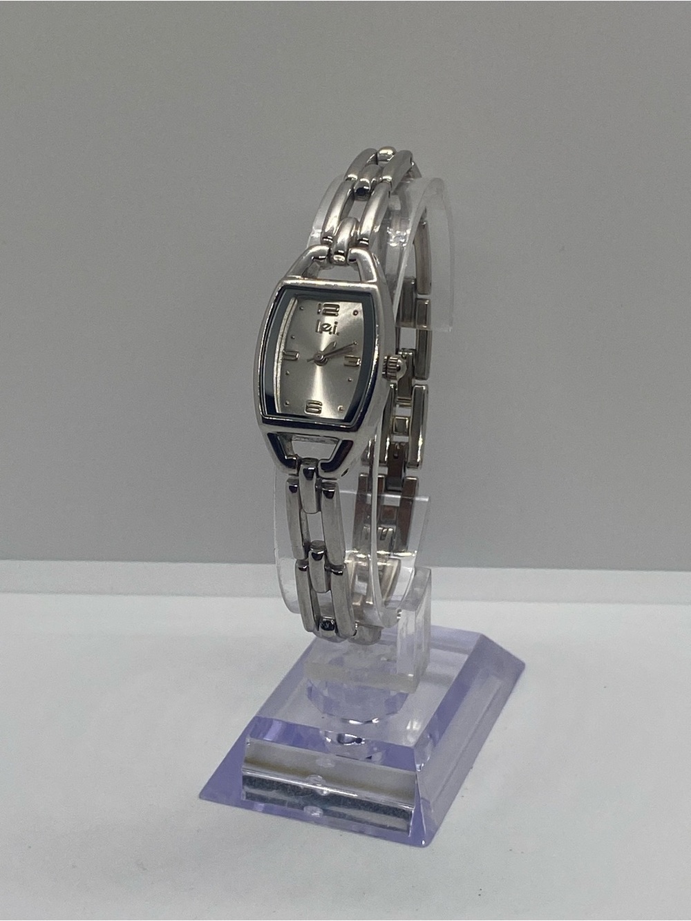 lei Silver Toned Women's Bracelet Watch